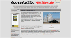 Desktop Screenshot of barchetta-lexikon.de